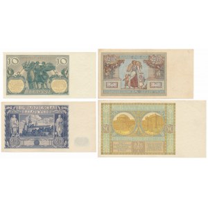 Satz polnischer Banknoten 1929-1936 (4 Stck.)