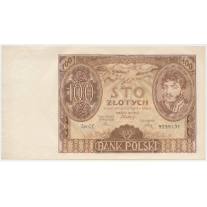 100 Gold 1934 - Punkt zwischen den Buchstaben der Serie