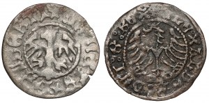 Casimir IV Jagiellonian and Alexander Jagiellonian, Cracow half-penny, set (2pcs)