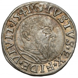 Prusko, Albrecht Hohenzollern, Grosz Königsberg 1541 - dlouhé vousy