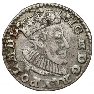 Zygmunt III Waza, Trojak Olkusz 1591 - ozdobna tarcza