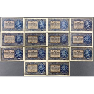 100 mkp 08.1919 - various series (14pcs)