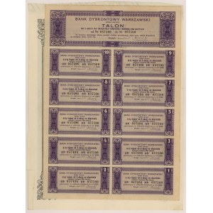 Warsaw Discount Bank, 100 zloty 1926