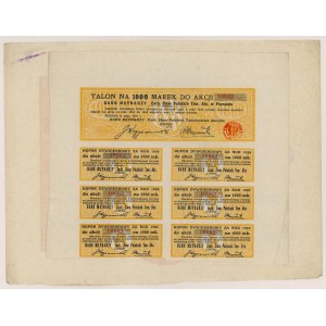 Bank of Millers of Western Lands, Em.1, 1.000 mkp 1921