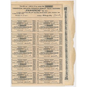 ZAWIERCIE Tow. of Cotton Spinning Plants..., Em.4, 6.000 mkp 1923