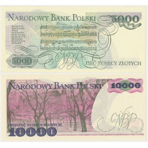 5.000 zł 1986 i 10.000 zł 1988 - zestaw (2szt)