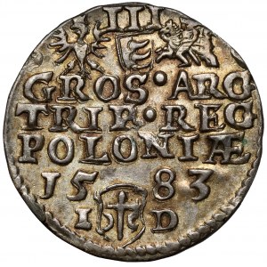 Stefan Batory, Trojak Olkusz 1583 ID - veľmi pekné