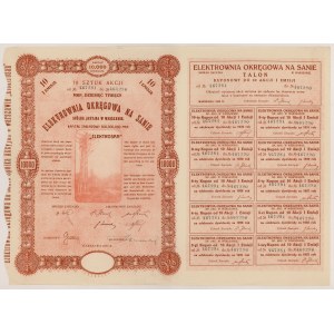 Elektrownia Okręgowa na Sanie, Em.1, 10x 1.000 mkp 1923