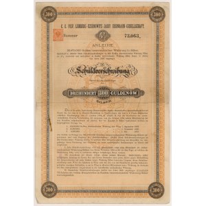 Railroad Lviv-Czeniowce-Jassy, Bond of 300 guilders 1884