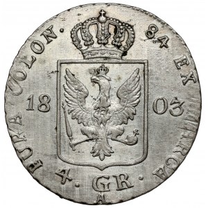 Preussen, Friedrich Wilhelm III, 4 groschen 1803-A