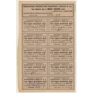 Warschauer Verkehrs- und Schifffahrtsgesellschaft, Em.7, 20x 250 mkp 1923