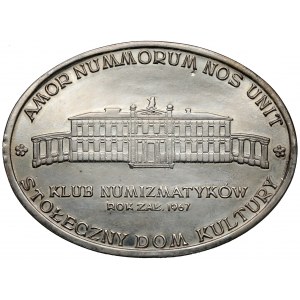 Medal SREBRO, Klub Numizmatyków 1970 - RYTOSZTUKA