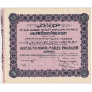 OKO Centralna Europejska Wytwórnia Kinematografu..., 1.000 mkp 1922