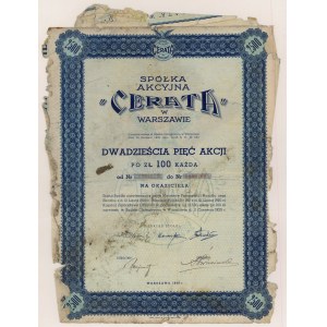 CERATA Spółka Akcyjna, 25x 100 zł 1939