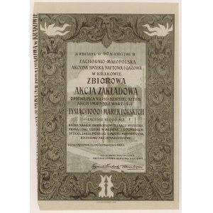 Zachodnio-Malopolska Akcyjna Spółka Naftowa i Gazowa, 10x 1,000 mkp 1923