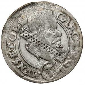 Sliezsko, Karol II, 3 krajcary 1615 HT, Olesnica