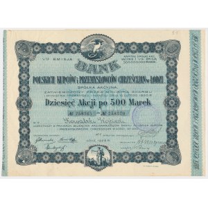 Bank of Polish Merchants and..., Em.5, 10x 500 mkp 1923