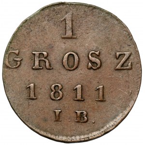 Herzogtum Warschau, Grosz 1811 IB