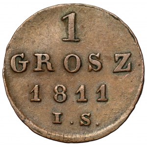 Herzogtum Warschau, Grosz 1811 IS