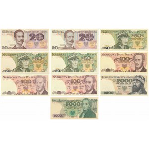 PRL, zestaw banknotów (10szt)