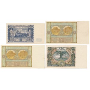 Satz polnischer Banknoten 1929-1936 (4 Stck.)