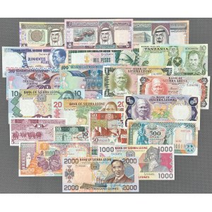 Afryka i Bliski Wschód, zestaw banknotów MIX (20szt)