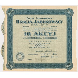 BRACIA JABŁKOWSCY Dom Towarowy, 10x PLN 100