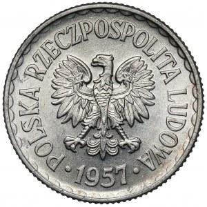 1 zloty 1957 - rare in this condition