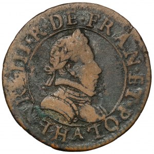 Henryk Walezy, Podwójny denar turoński 1580, Paryż Moulin