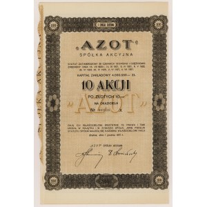 AZOT Sp. Akc., Em.1, 10x 10 zl 1927