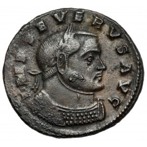 Sewer II (305-307 n.e.) Follis, Lugdunum - rzadki
