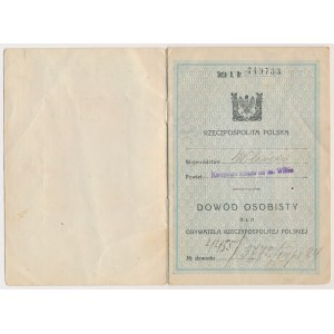 ID card, Vilnius 1924