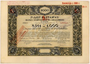 BGK, List zastawny 1.000 dolarów 1928 (8.914 zł)