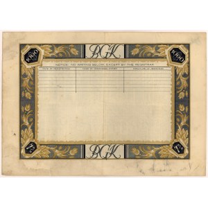 BGK, List zastawny 1.000 dolarów 1928 (8.914 zł)