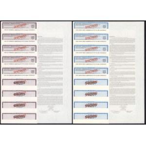 Nórsko, dlhopisy SPECIMEN 100 a 100 000 GBP (2ks)