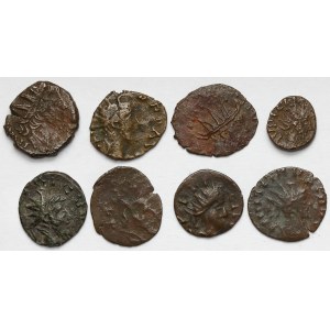 Tetric II (273-274 AD) Antoninian imitations, lot (8pcs)