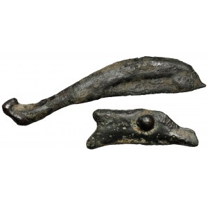 Greece, Olbia, Dolphins (VI century BC) lot (2pcs)