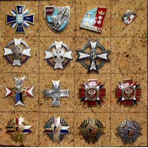 Polska od 1990 - zestaw odznak wojskowych (15szt)