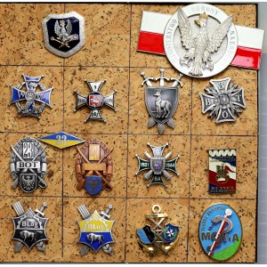 Polska od 1990 - zestaw odznak wojskowych (15szt)