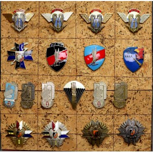 Polsko od roku 1990 - sada vojenských odznaků (18ks)