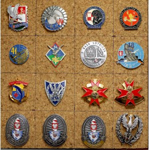 Poľsko od roku 1990 - sada vojenských odznakov (16ks)