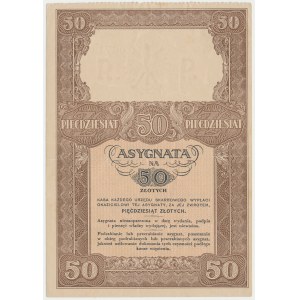 Assignment of the Ministry of Treasury (1939) - 50 zloty