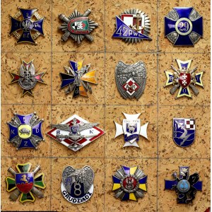 Polsko od roku 1990 - sada vojenských odznaků (16ks)
