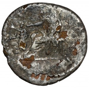 Domicia, Ehefrau des Domitian (81-96 n. Chr.) Denarius Subaerat - selten