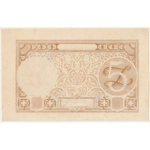 5 złotych 1919 - nieukończony druk - sam poddruk