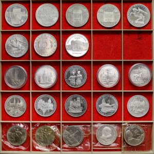 Russland / UdSSR, 1-5 Rubel - Gedenkmünzen (23 St.)