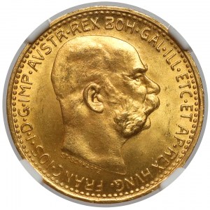 Rakousko-Uhersko, František Josef I., 10 korun 1912 - restrikce