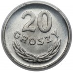 20 groszy 1957 - wąska data