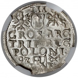 Zygmunt III Waza, Trojak Poznań 1592 - piękny