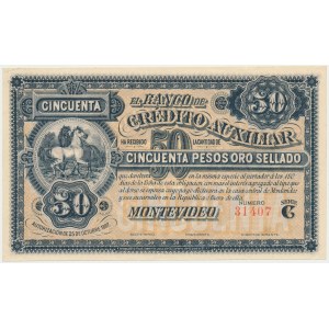 Uruguay, 50 pesos 1887